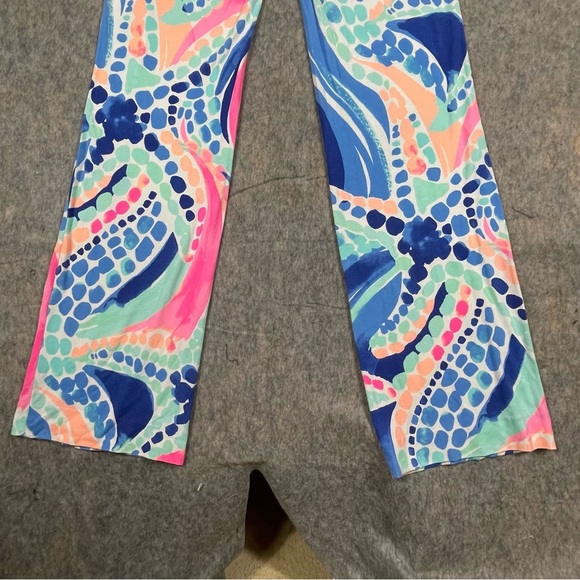Lilly Pulitzer Georgia May Palazzo Chic Coastal Vacation Preppy Fun Pants - Sz M - Picture 12 of 12